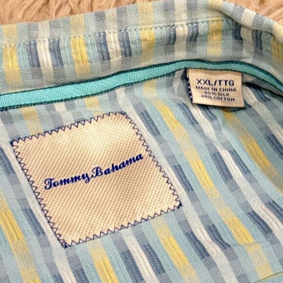 Tommy Bahama silk blend shirt XXL - Picture 2 of 6